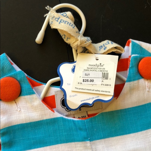 Mud Pie Baby-Boys Shark Shortall. NWT - Picture 5 of 11